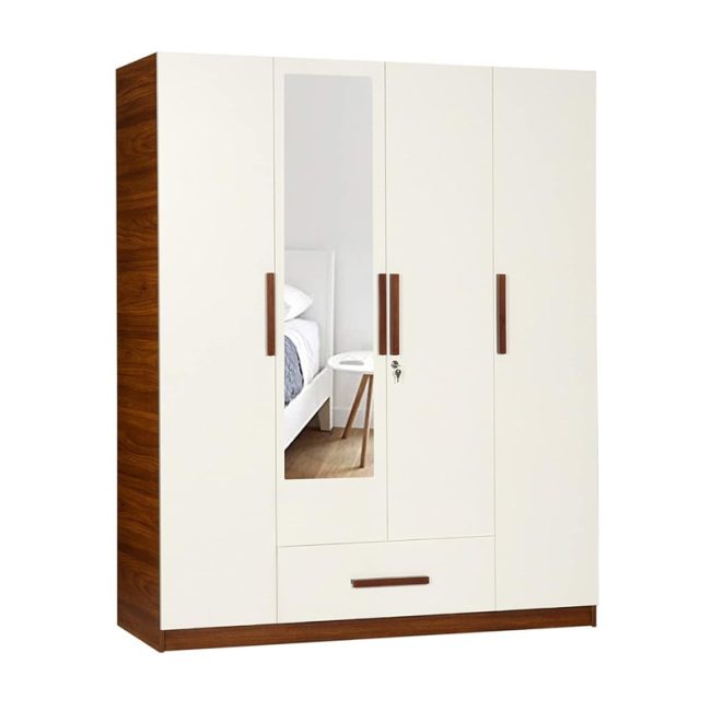 Luxury Design 4 Door Wardrobe with Mirror