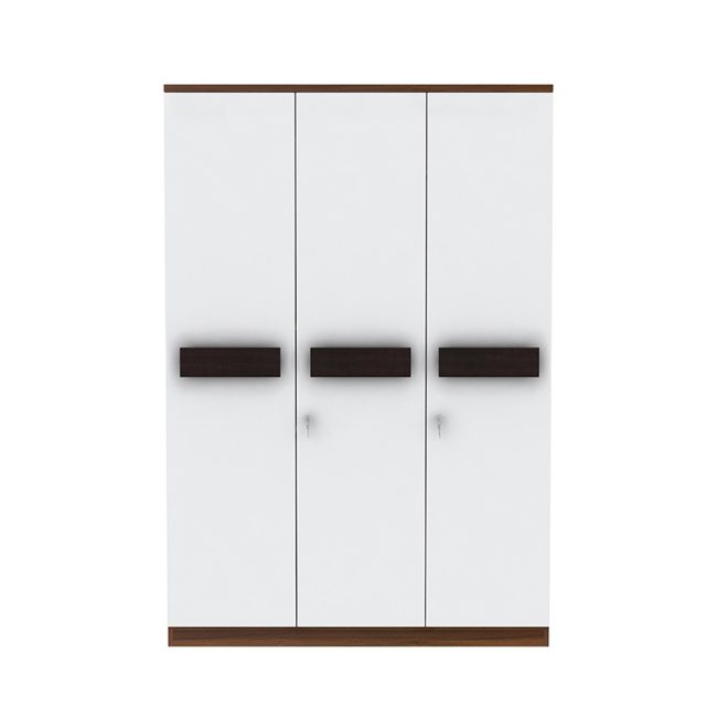 Melamine Wenge 3 Door Wardrobe