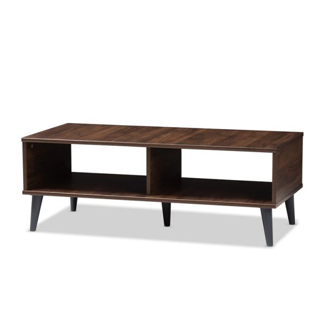 Mid-Century Modern Brown Coffee Table