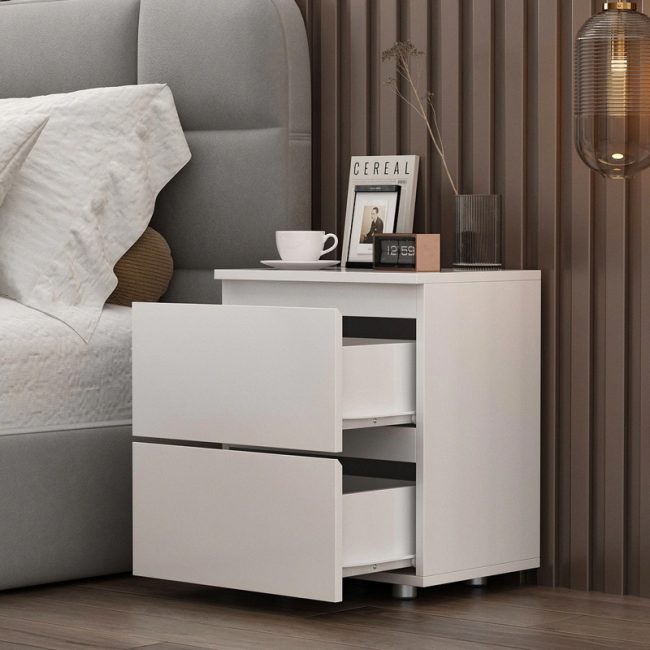 Minimalist Bedside 2 Drawer Nightstand