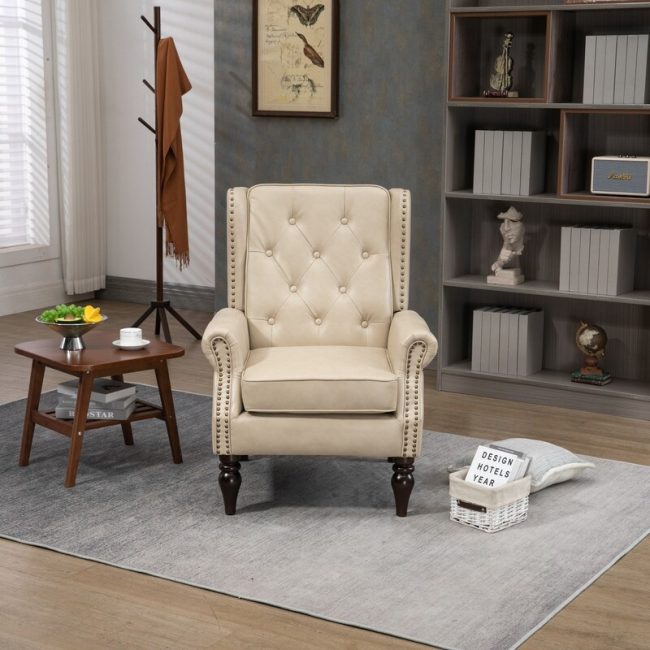 Modern Curved Lounge Accent Chair