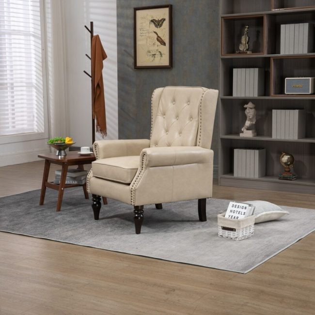 Modern Curved Lounge Accent Chair