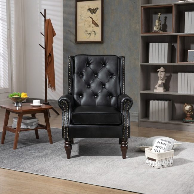 Modern Curved Lounge Accent Chair