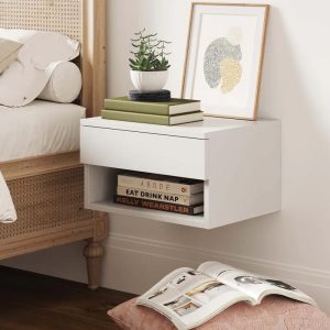 Modern Floating Bedroom Nightstand with 1 Drawer