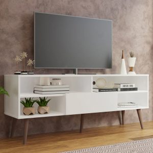 Order now Modern TV Unit with 1 Door & 4 Shelves