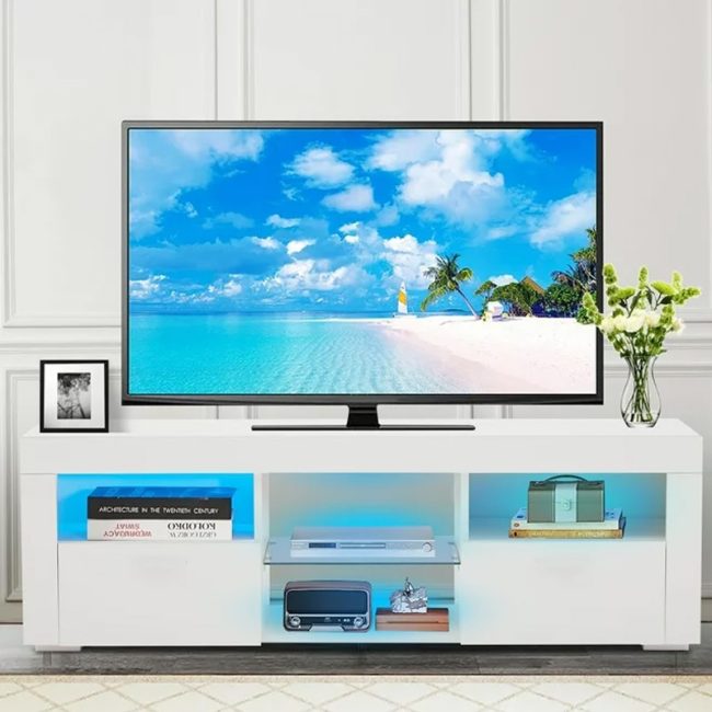 Open Storage Shelves TV Stand Up to 60 inches