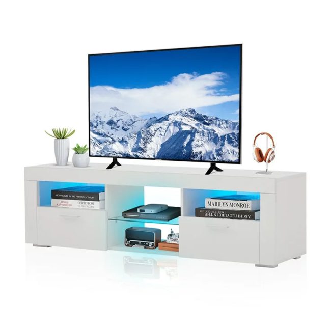 Open Storage Shelves TV Stand Up to 60 inches