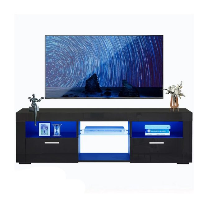 Open Storage Shelves TV Stand Up to 60 inches