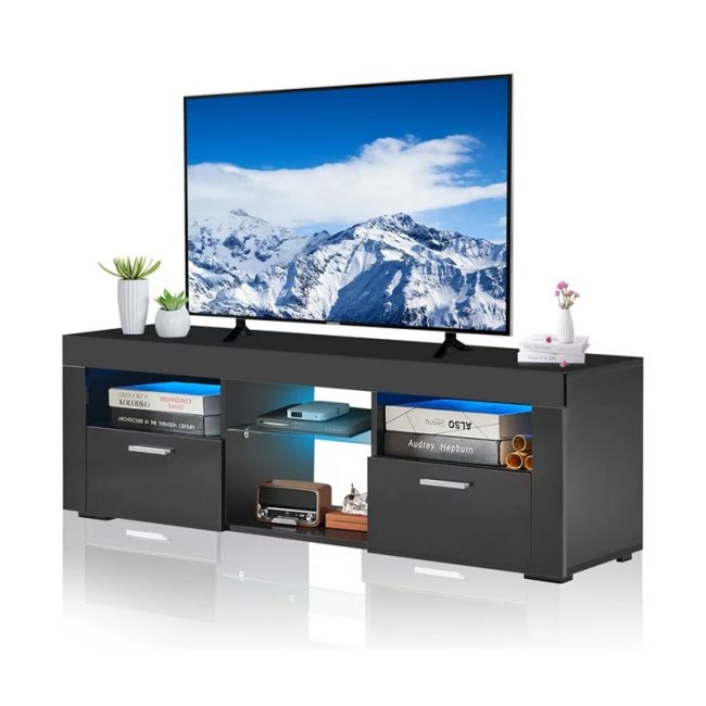 Open Storage Shelves TV Stand Up to 60 inches