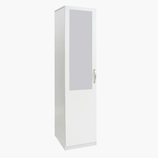 Premium 1-Door Wardrobe with Mirror