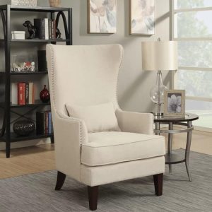 Browse now Pringle Velvet Upholstered Wingback Armchair