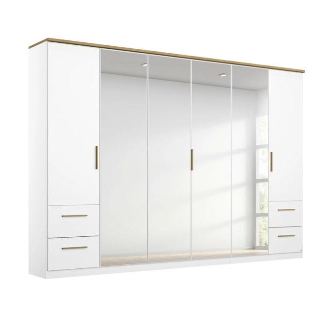 Scandinavian 6 Door Wardrobe