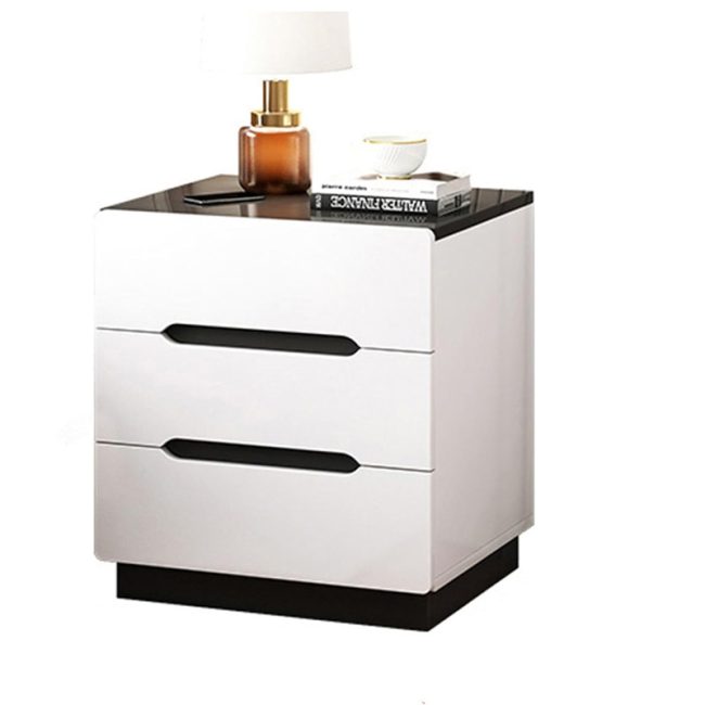 Sleek Design 3drawers Bedside Table