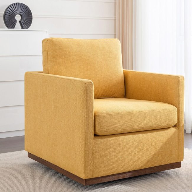 Sleek designs Modern Thick Upholstered Armchair