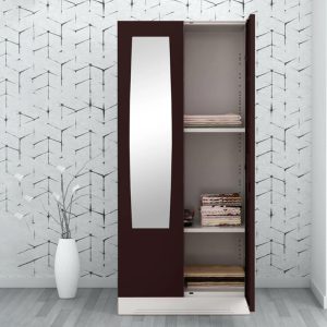 Shop today Slimline 2 Door Wardrobes in Russet Finish