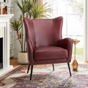 Browse now Vintage Nailhead Trim Upholstered Armchair