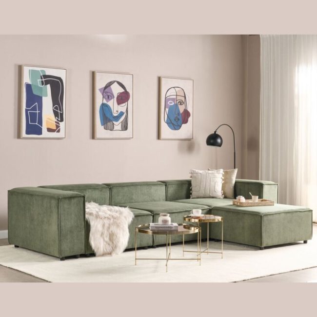 Cord Corner Sofa