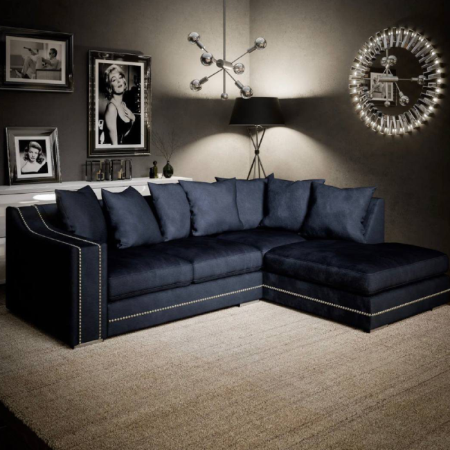 Chenille Corner Sofa