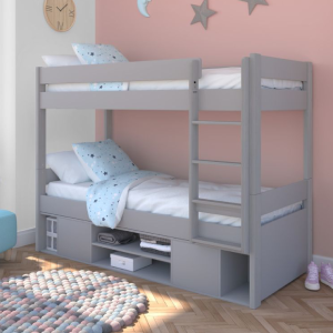 Purchase today Grey Bunk Bed with Under Bed Storage