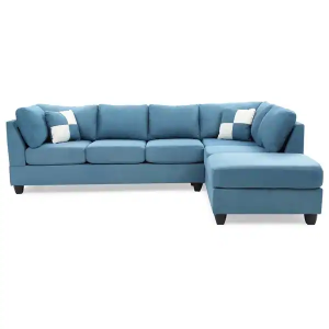 Home Braxton Aqua Sectional