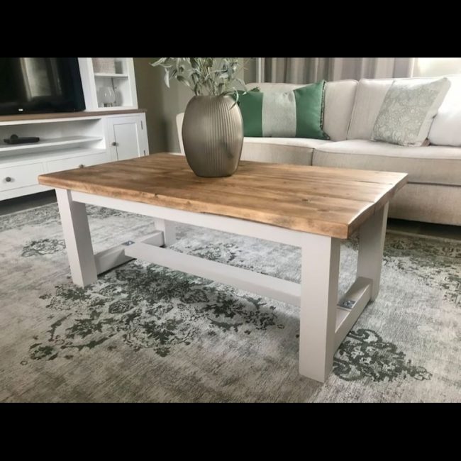 Painted coffee table