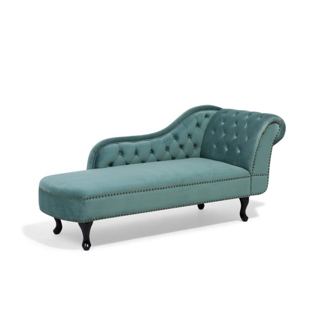 Jeb Velvet Chaise Lounge