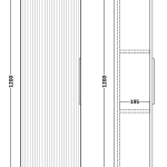 Venice Wall Hung Tall Storage Cabinet - Image 5