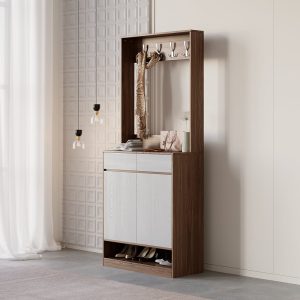 Natural Bless Shoe Cabinet with Hanger Integrated