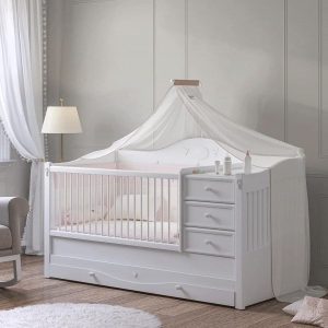 Shop now Rustic White Crib Baby Bed