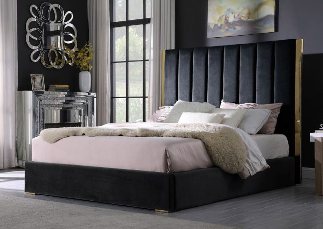 Marshall Velvet Upholstered Bed