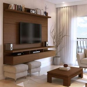 Get it today Modern Wall Mounted TV Cabinet In Walnut