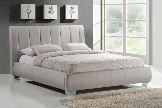 Shop today Stylish Snug Velvet Fabric Bed - Image 3