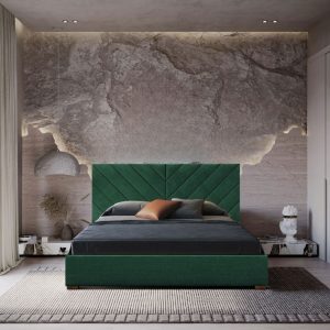 Zen Oasis Velvet Upholstered Bed Shop Today