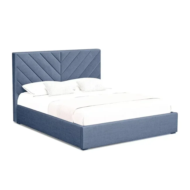 Zen Oasis Velvet Upholstered Bed Shop Today - Image 2