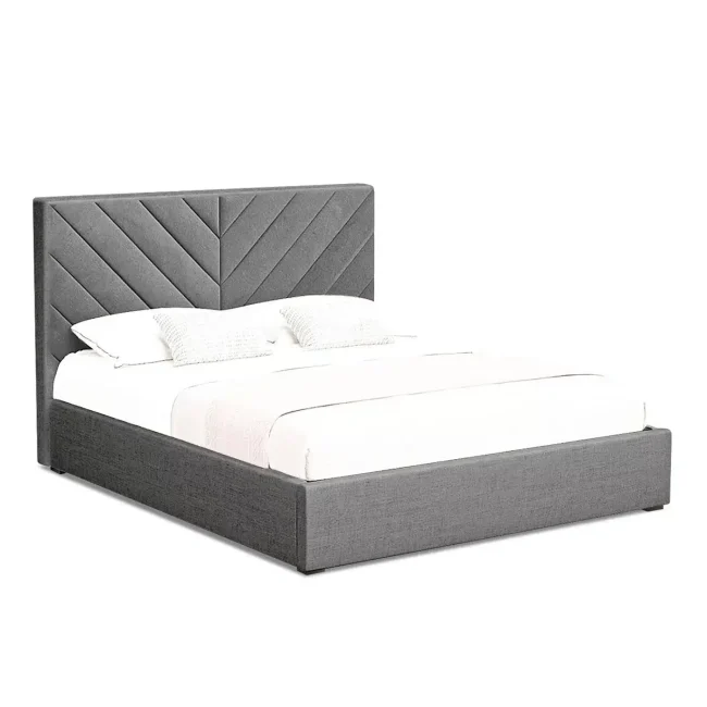 Zen Oasis Velvet Upholstered Bed Shop Today - Image 3