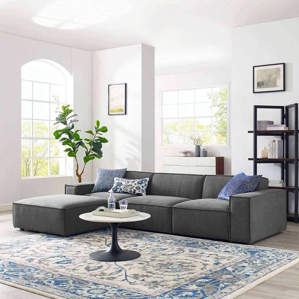 4 Piece Sectional Sofa Fabric Covering