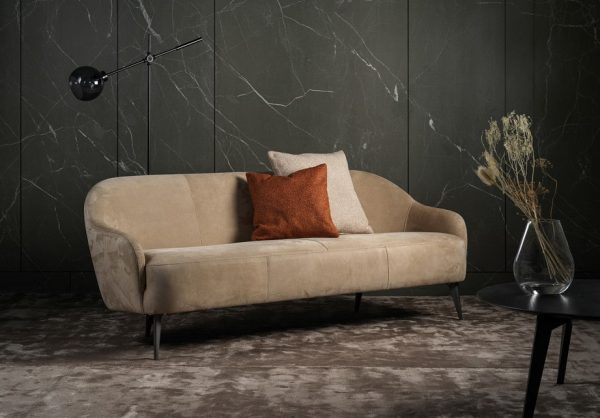 Contemporary Sleek Curve 3 Seater Sofa