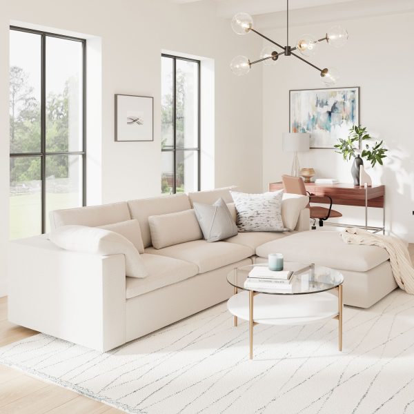 High Quality 3-Seater Modular Sofa with Ottoman
