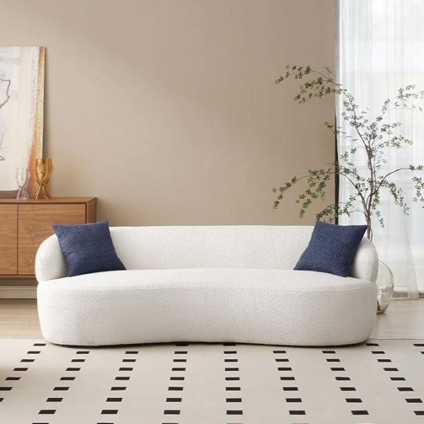Mid Century Living Room Curved Sofa