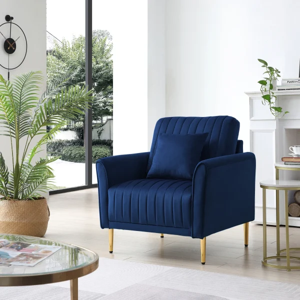 Sleek designs Modern Thick Upholstered Armchair