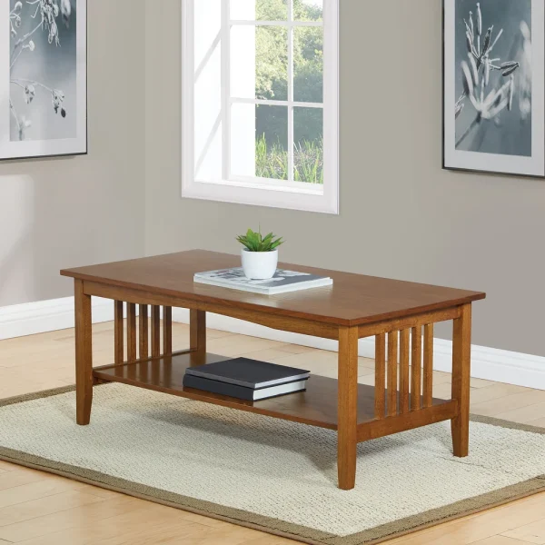 FSM Clifton Mission Medium Brown Finish Coffee Table