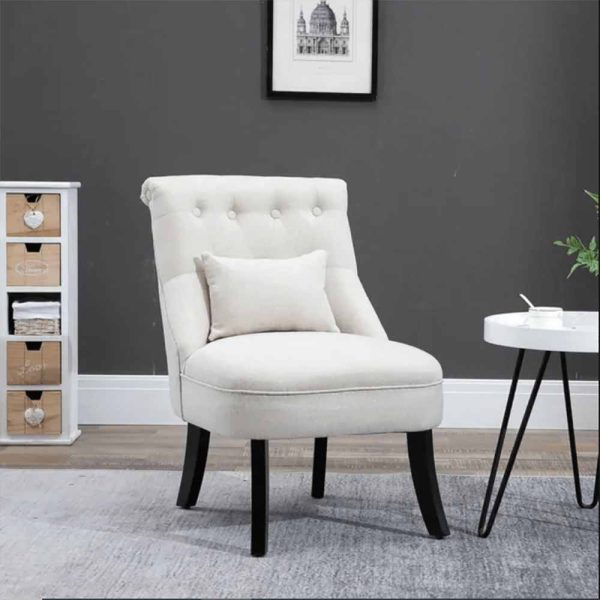 Cushioned Chair with Button Tufting