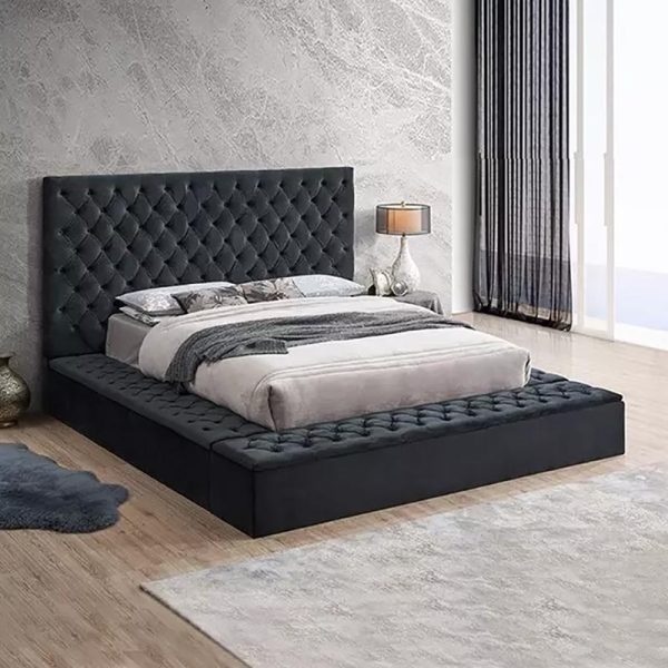 Daxia Platform Bed with Tufted Upholstery