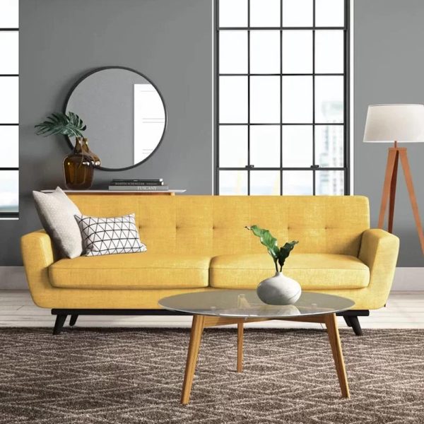 Dexter Tufted 2 Seater Sofa in Grey