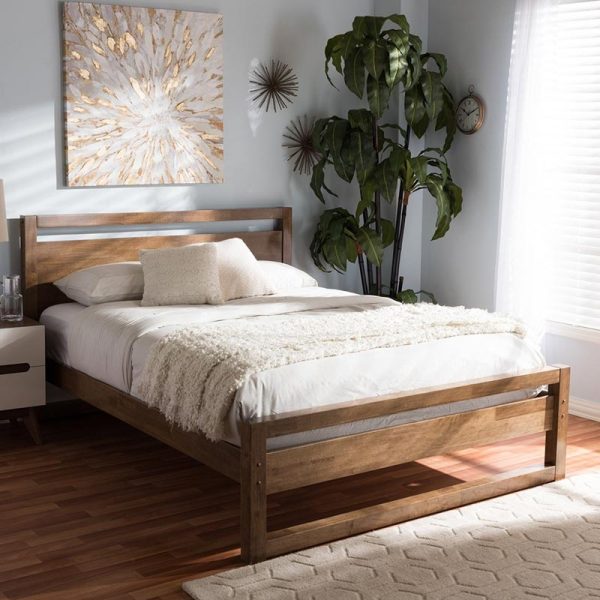Durable Wooden Platform Bed
