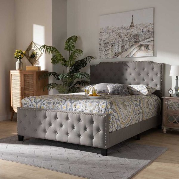 Enzers Panel Bed with Button-tufted Design
