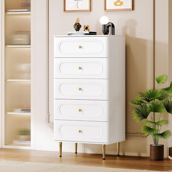 FSM Classic 5 Drawers of Chest in White