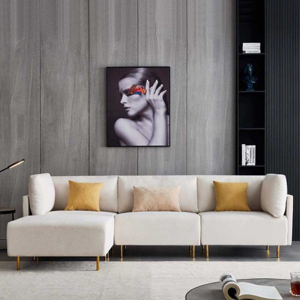 Govea Sleek and Stylish 4 seater Sectional Sofa