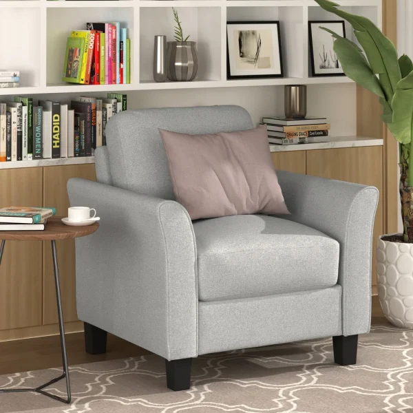 Classic Design Fabric Upholstered Armchair