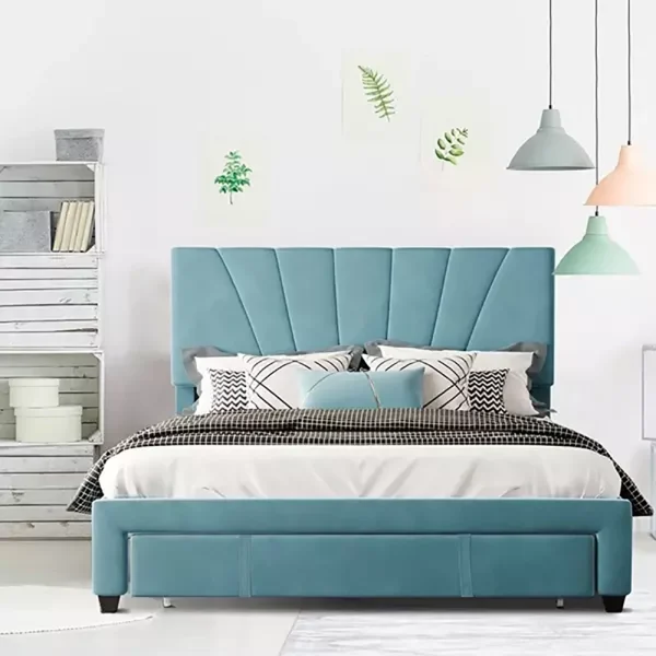 Hie Queen Storage Bed with Upholstered